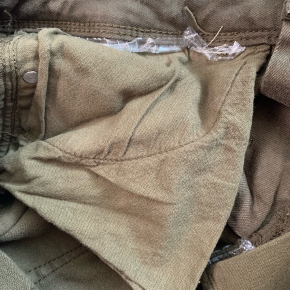 Zara Trafaluc Denim Makers Olive Green Long Pants Size 28 - Picture 11 of 17
